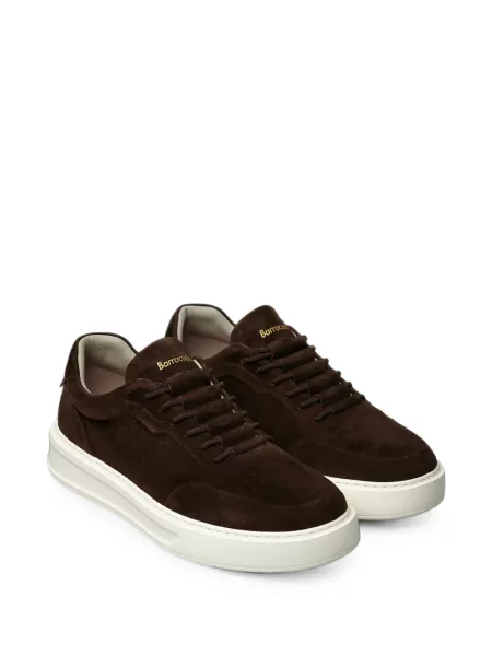 Sneakerși Barracuda din piele de căprioară maro