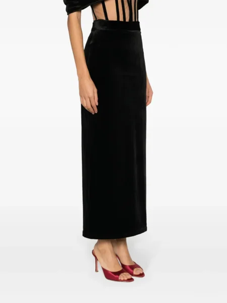 Fusta maxi Ana Radu de catifea negru