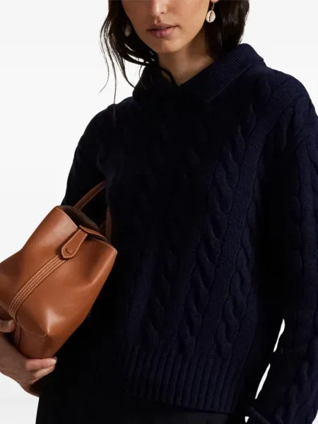 Căciulă Polo Ralph Lauren cu broderie tricotate de costum albastru