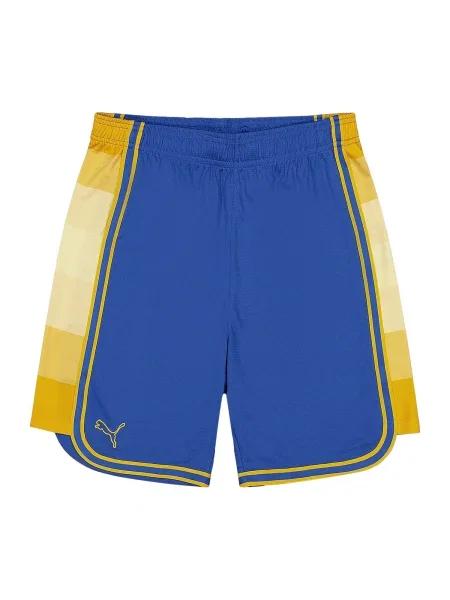 PUMA Športne hlače Maccabi Tel Aviv pesek gorčica / svetlo rumena modra