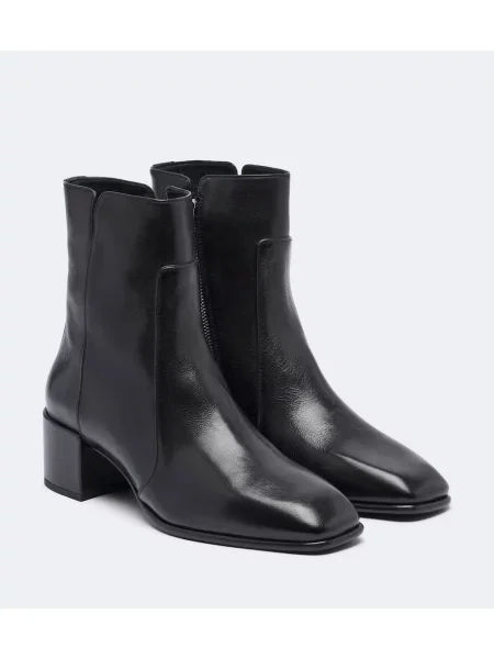 Cizme scurte Jimmy Choo din piele negru