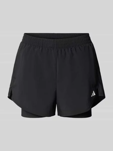 Szorty 2 w 1 o kroju regular fit Adidas Sportswear czarne