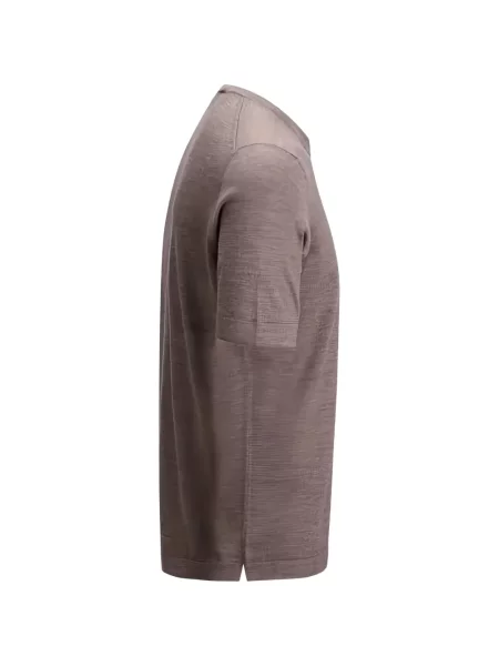 Tricou Gran Sasso de lână scurt maro