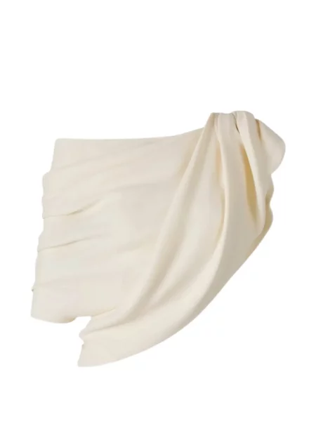 Top Balenciaga drapat cu un umăr gol