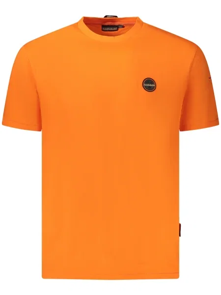 Tricou Napapijri scurt portocaliu