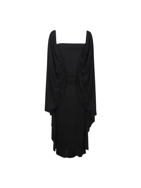 Dzianinowa sukienka Alaïa czarna