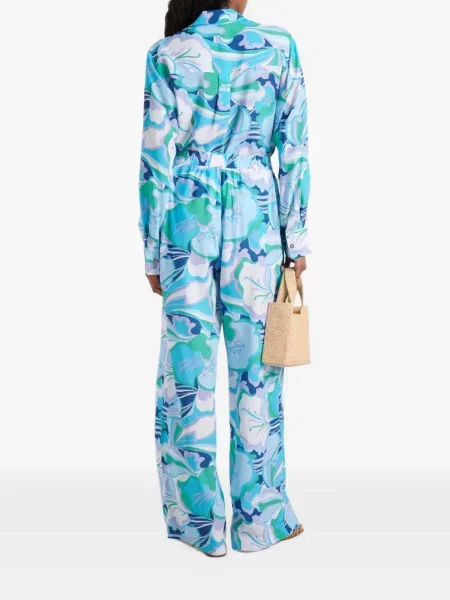 Palazzo nohavice Melissa Odabash modrá
