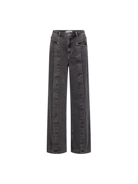 Szerokie jeansy Co'couture szare