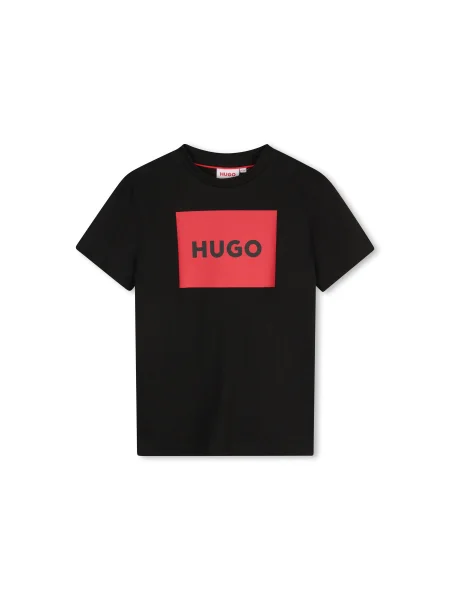HUGO KIDS Póló fekete