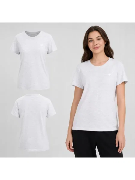 T-SHIRT 4F KOSZULKA SPORTOWA NA CO DZIEŃ szara