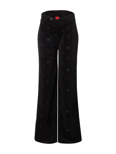 HUGO Pantaloni de trening Navalia | flare fit negru