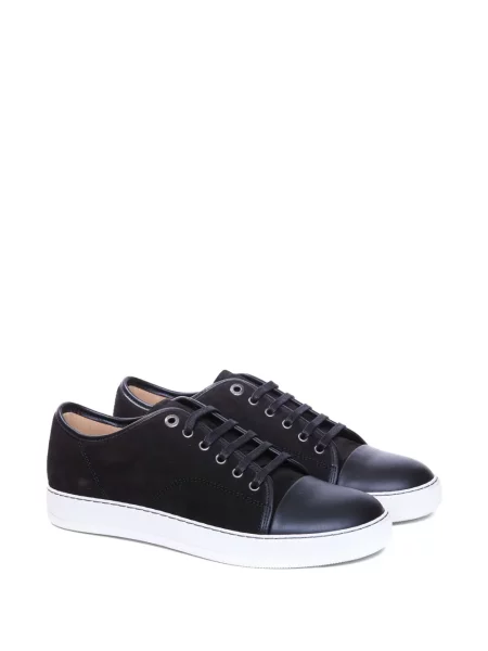 Sneakerși Lanvin din piele de căprioară negru