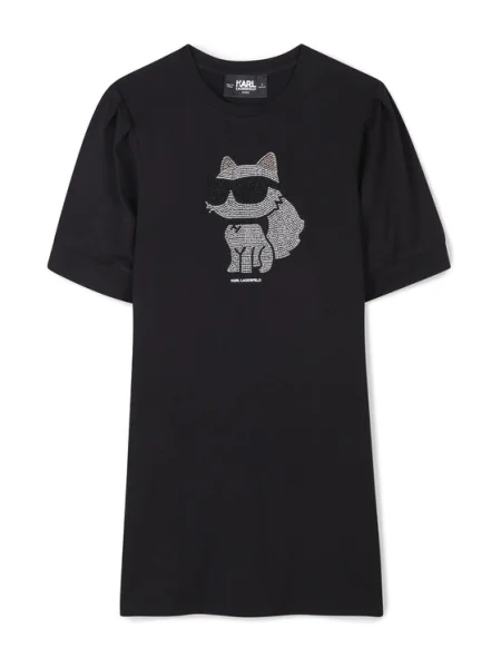 Karl Lagerfeld Kids Každodenné šaty M čierna