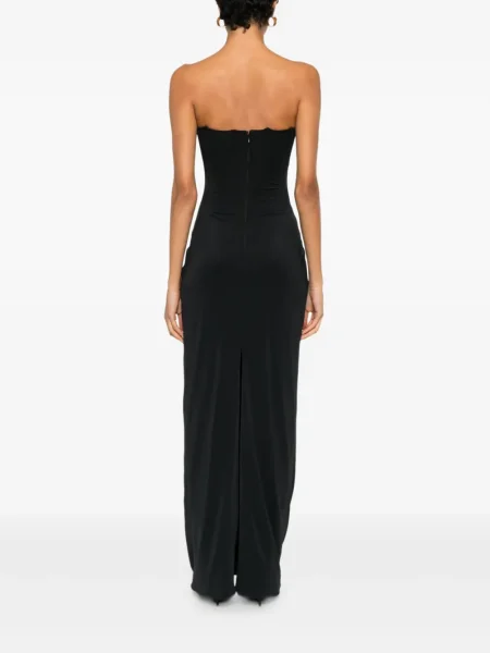 Rochie Mitiliane Couture din piele de costum negru