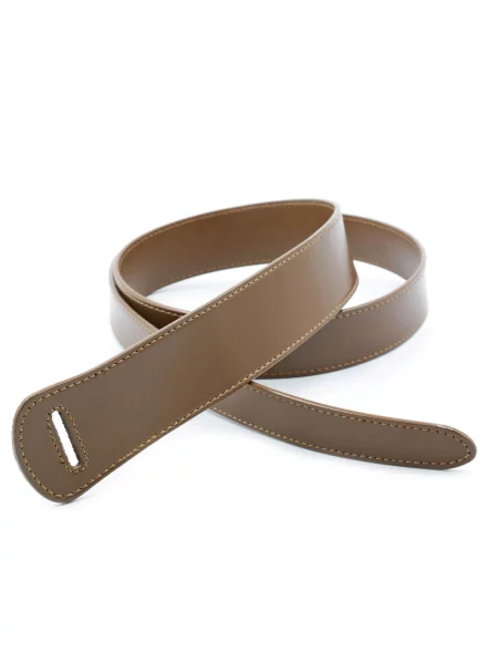 Кожаный ремень Weatro с ремешками коричневый