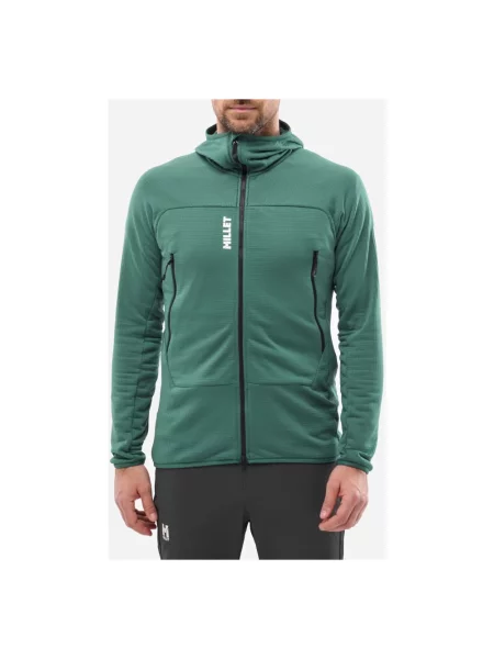 Bluza sportowa Millet w kratę zielona