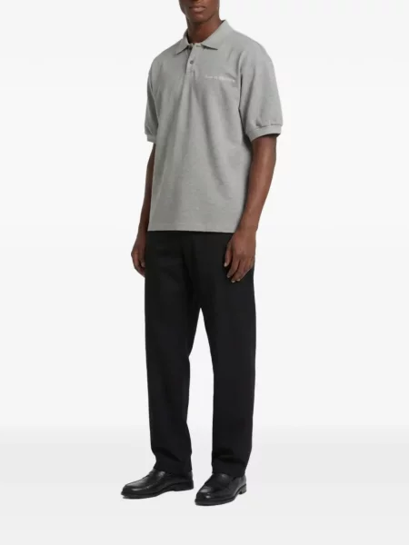 Tricou polo Willy Chavarria gri