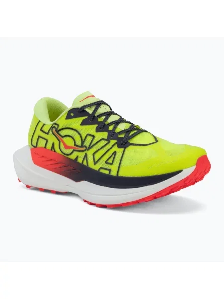 Мъжки обувки за бягане HOKA Rocket X Trail neon yuzu/neon flame жълто