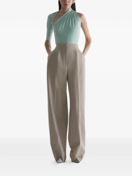 Tricou Mugler drapate albastru