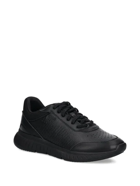 Sneakerși Boss din piele negru