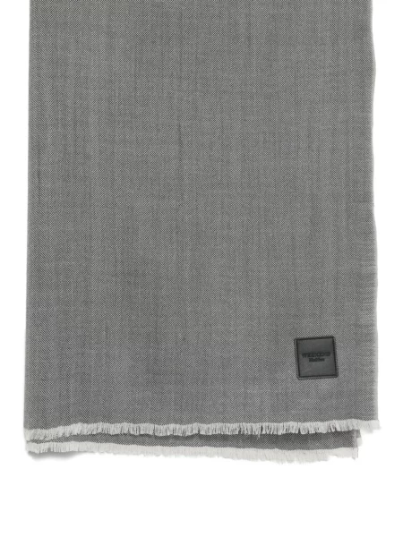 Fular Weekend Max Mara cu model herringbone gri