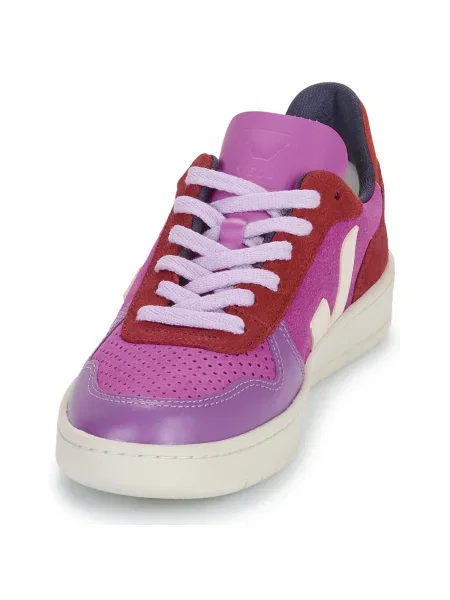 Veja sneakers din piele intoarsă roz