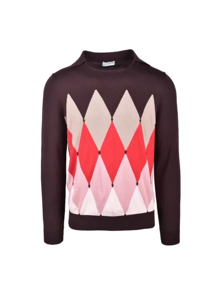 Sweter Ballantyne z kaszmiru brązowy