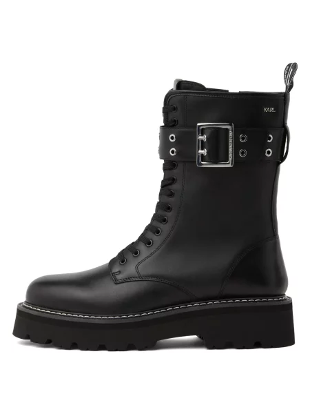 Karl Lagerfeld Ghete cu șireturi Kyla' negru