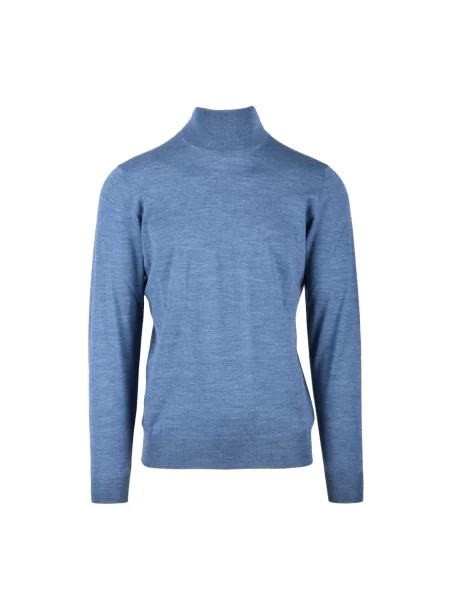 Sweter z golfem Filippo De Laurentiis niebieski