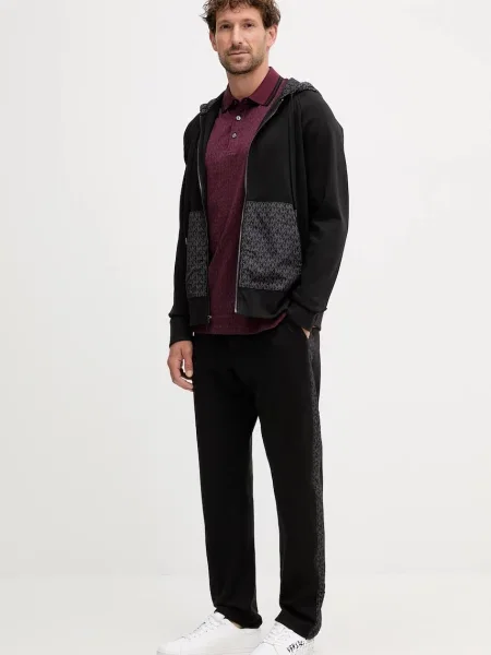 Спортивні штани Michael Kors з аплікацією чорний