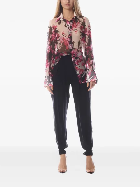 Cămașă Tessitura Body Couture de mătase cu model floral cu imagine
