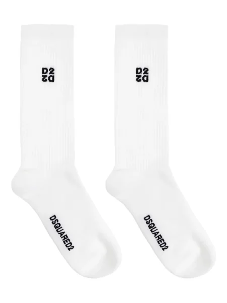 Șosete Dsquared2 cu broderie alb