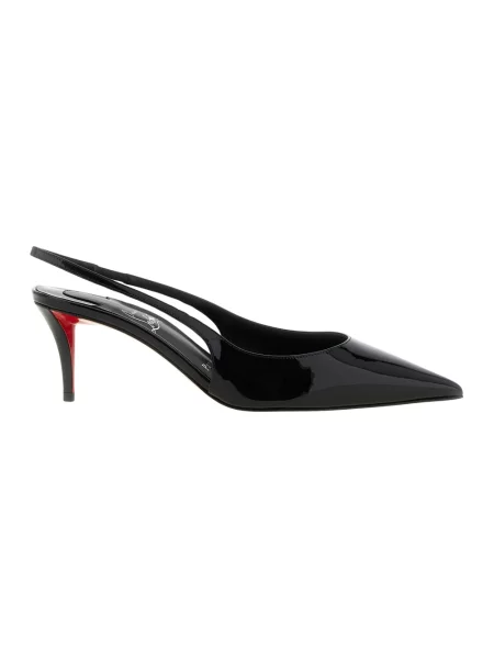 Czółenka Christian Louboutin skórzana czarna