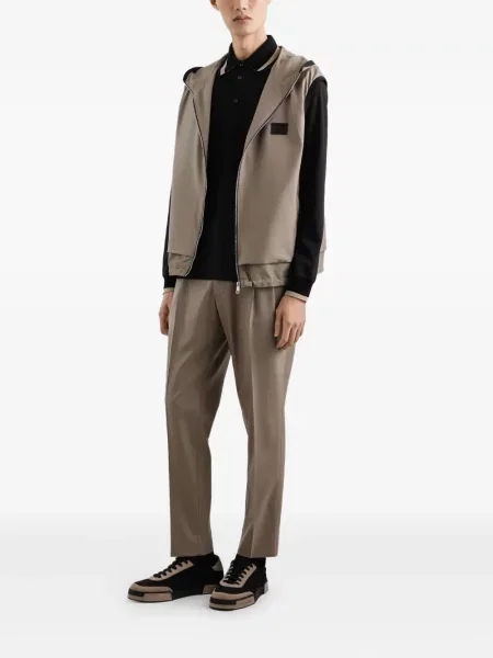 Vestă Dolce & Gabbana cu glugă maro