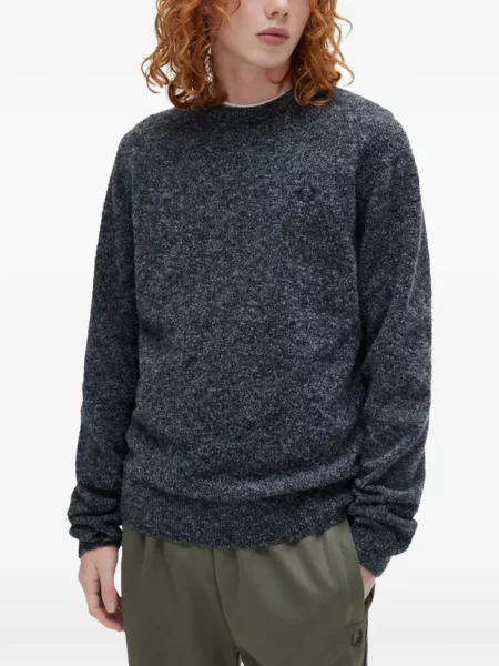 Pulover Fred Perry cu autograf albastru