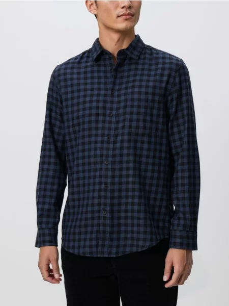 Клетчатая рубашка Reserved синяя