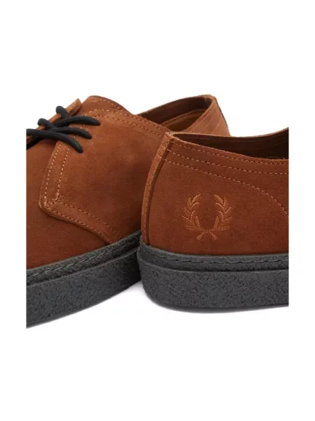 Półbuty Fred Perry zamszowe brązowe