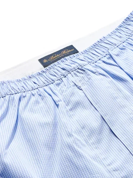 Kostkované kraťasy Brooks Brothers modré