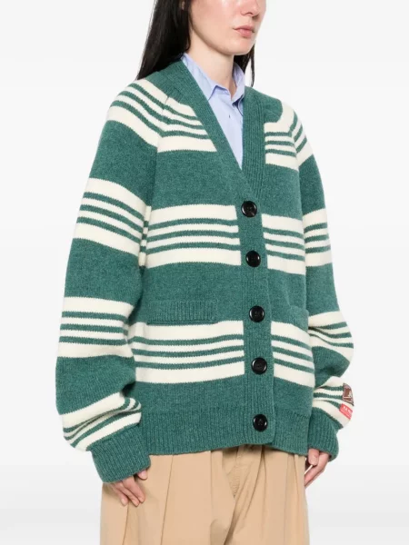 Cardigan B.b. Walace cu dungi verde