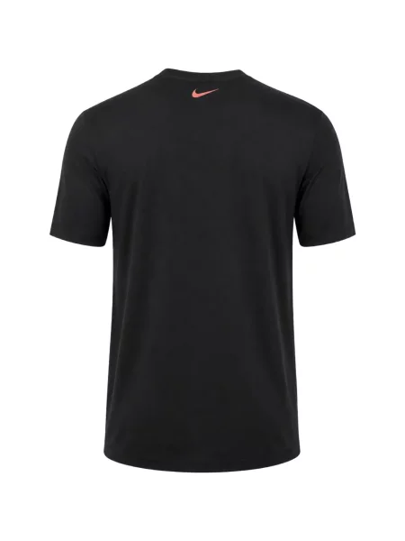 Lung tricou Nike cu buline din fleece negru