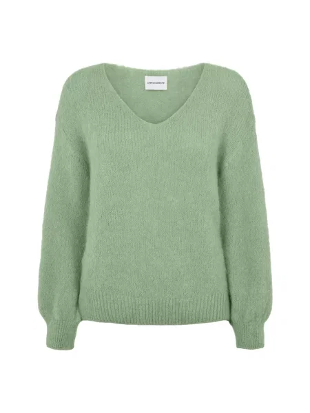 Sweter American Dreams wełniany zielony