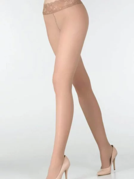 Ультратонкие женские колготки 15 den EROTIC VITA BASSA бежеві