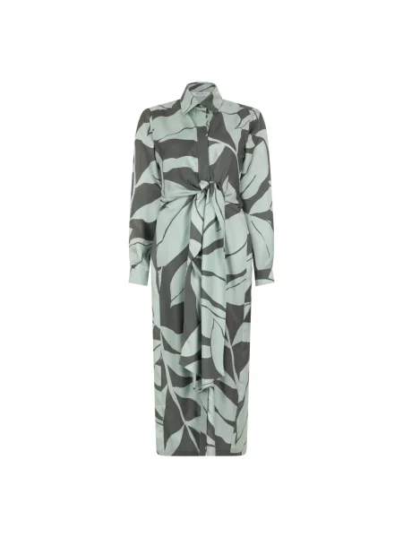 Lniana sukienka Max Mara garniturowa