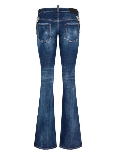 Džinsai Dsquared2 su aplikacija