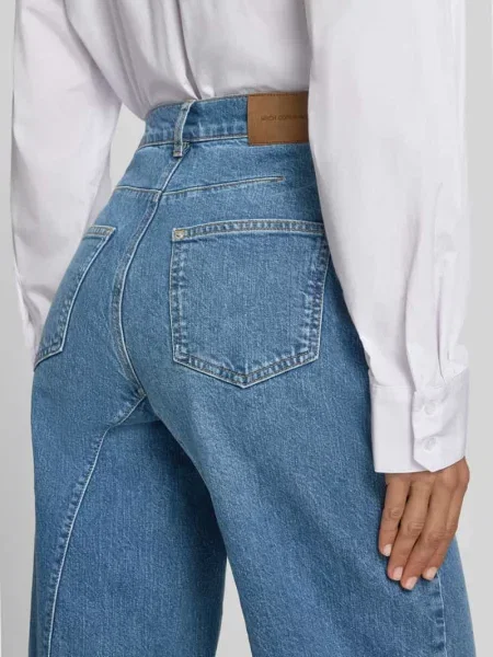 Jeansy o kroju relaxed fit z wpuszczanymi model Bine Ada Cut' Msch Copenhagen niebieskie