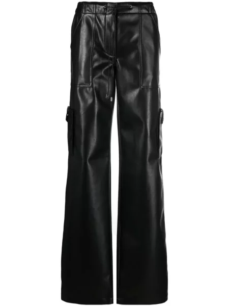 Pantaloni Ermanno Scervino din piele negru