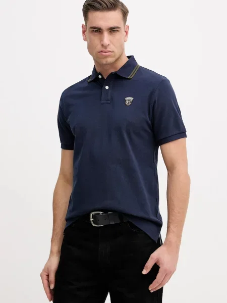 Hackett London polo de bleumarin uni