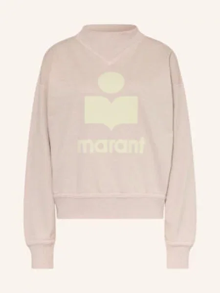 Marant Étoile Bluza Nierozpinana Moby-Ga weiss różowa
