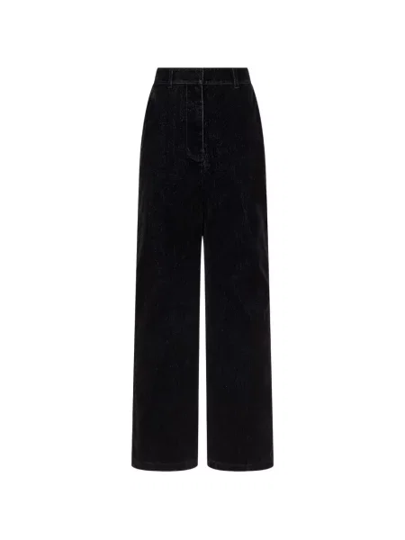 Pantaloni Tomboy de catifea negru