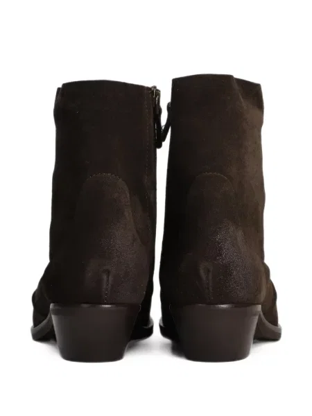 Botine Julie Dee din piele de căprioară maro